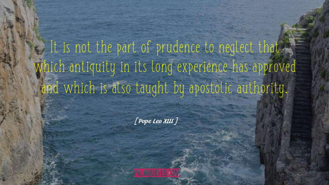 Apostolic quotes by Pope Leo XIII