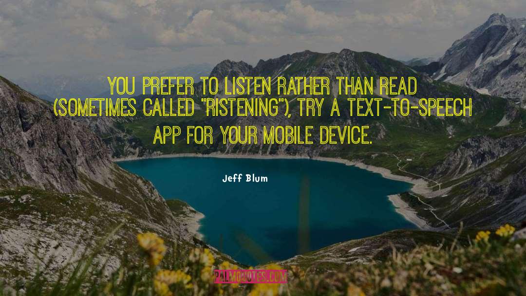 App To Generate quotes by Jeff Blum