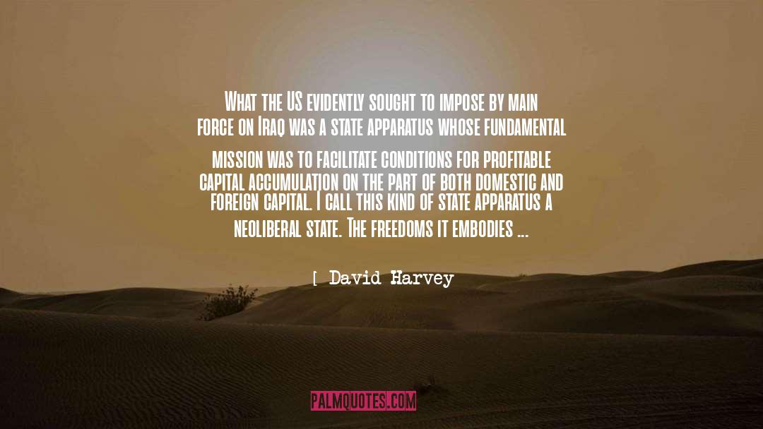 Apparatus quotes by David Harvey