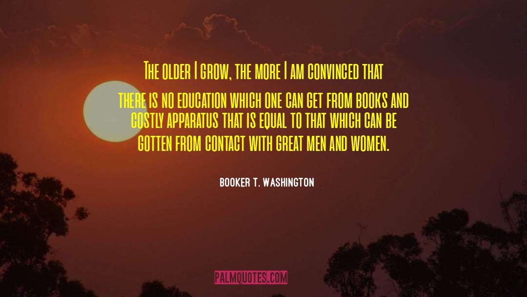 Apparatus quotes by Booker T. Washington