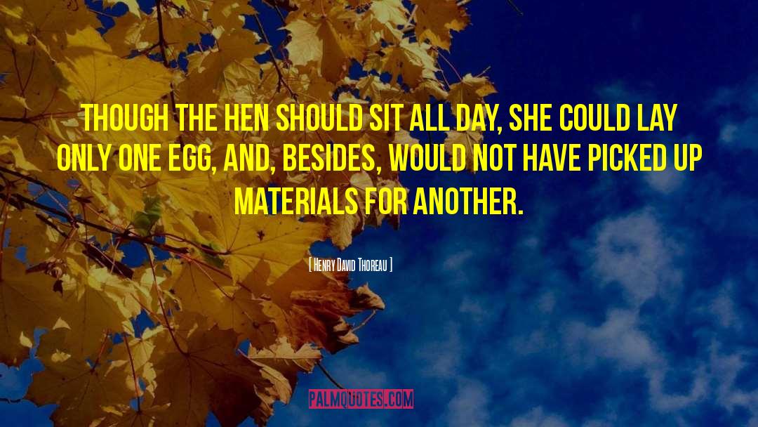 Apparatuses For Egg quotes by Henry David Thoreau