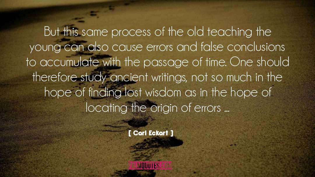 Appeal To Ancient Wisdom quotes by Carl Eckart
