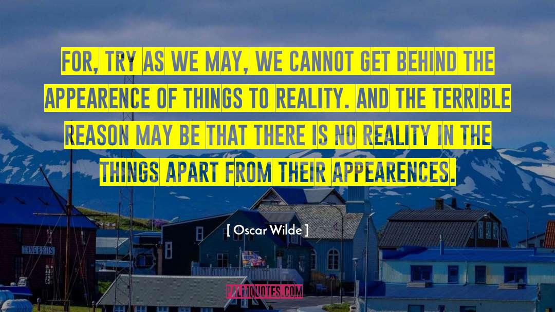 Appearence quotes by Oscar Wilde