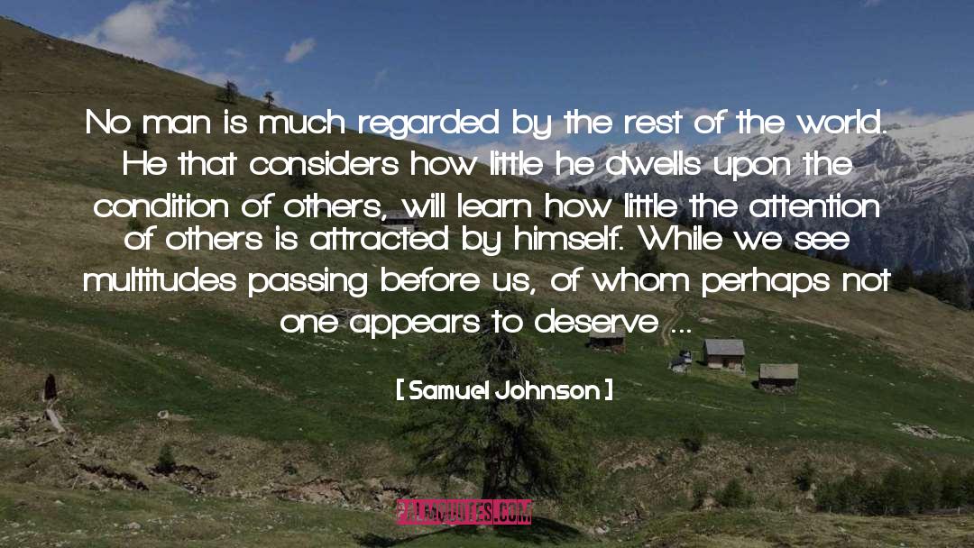 Appears quotes by Samuel Johnson