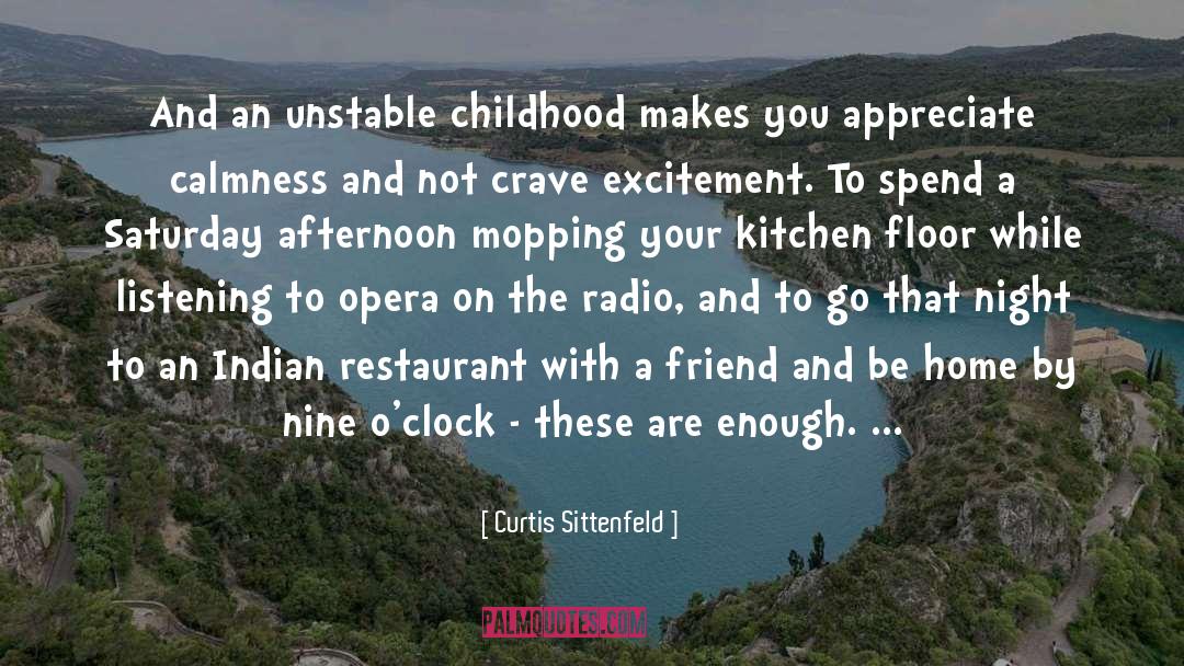 Appelboom Restaurant quotes by Curtis Sittenfeld