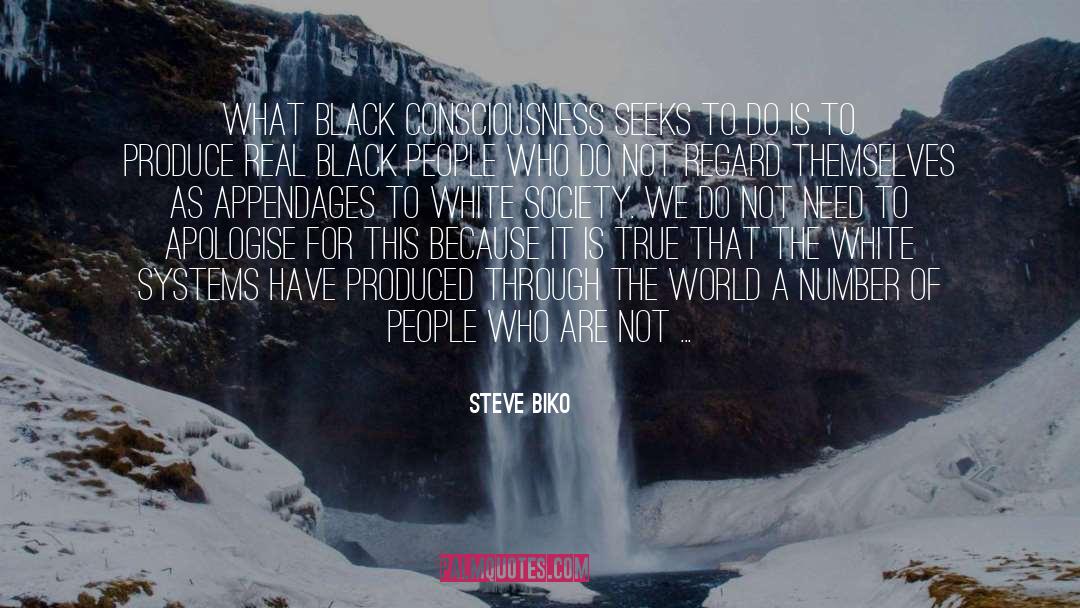 Appendages quotes by Steve Biko