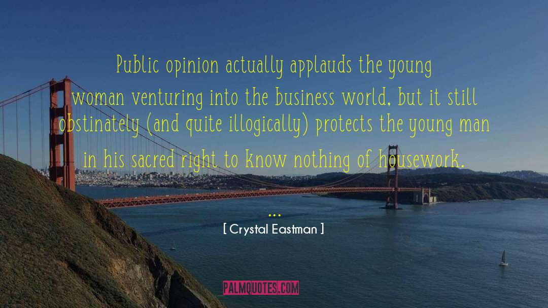 Applauds quotes by Crystal Eastman