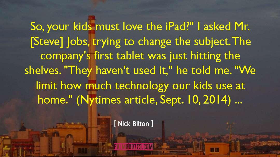 Apple Computer quotes by Nick Bilton