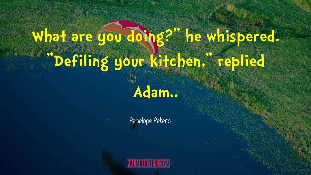 Apple Kitchen quotes by Penelope Peters