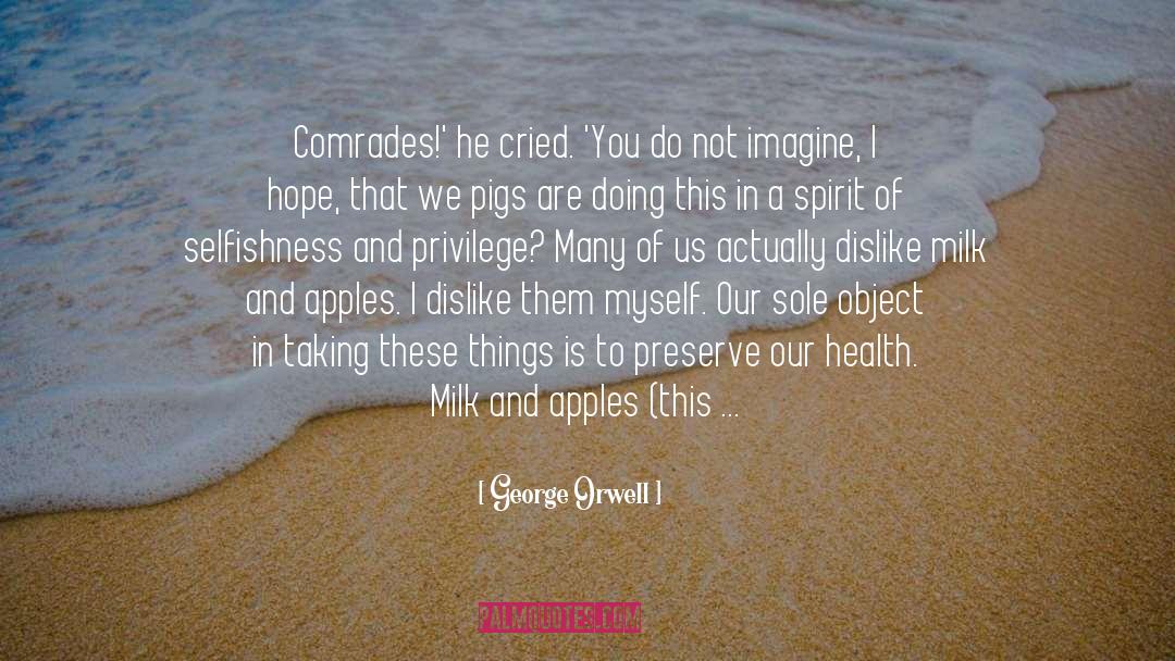 Apples quotes by George Orwell