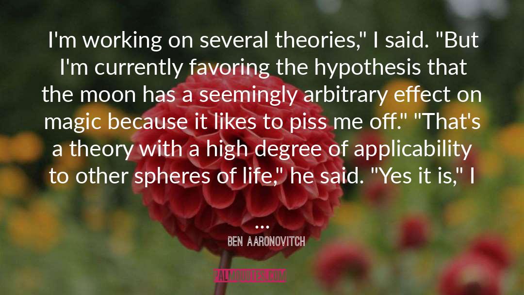 Applicability quotes by Ben Aaronovitch