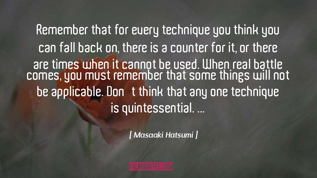 Applicable quotes by Masaaki Hatsumi