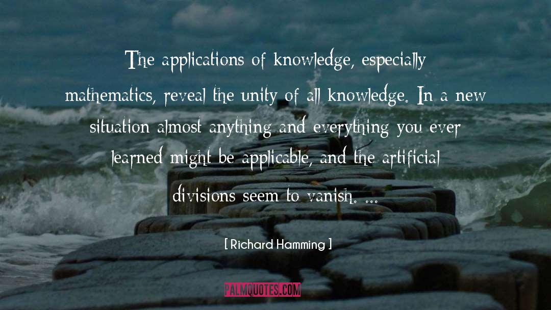 Applications quotes by Richard Hamming