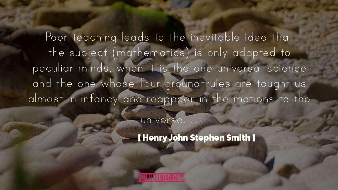 Applied Mathematics quotes by Henry John Stephen Smith