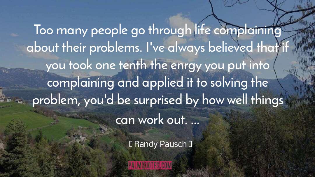 Applied quotes by Randy Pausch