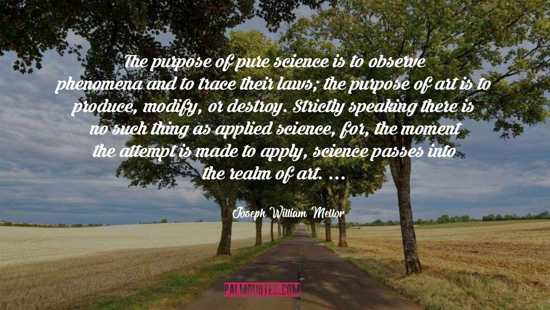 Applied Science quotes by Joseph William Mellor