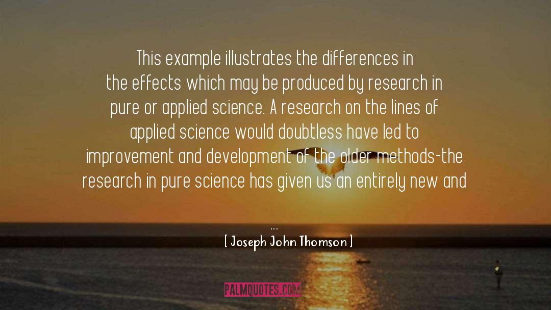 Applied Science quotes by Joseph John Thomson