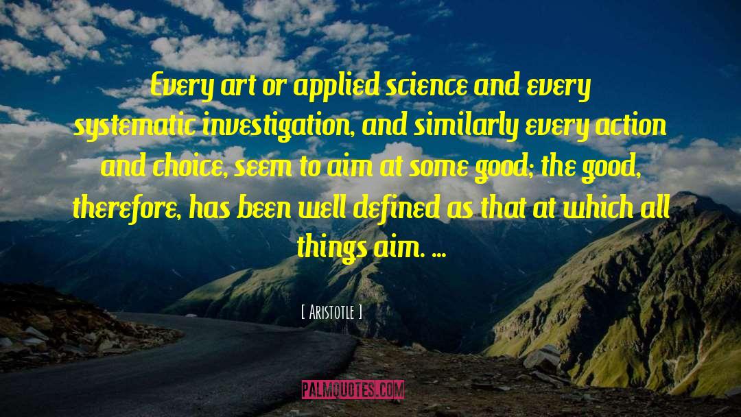 Applied Science quotes by Aristotle