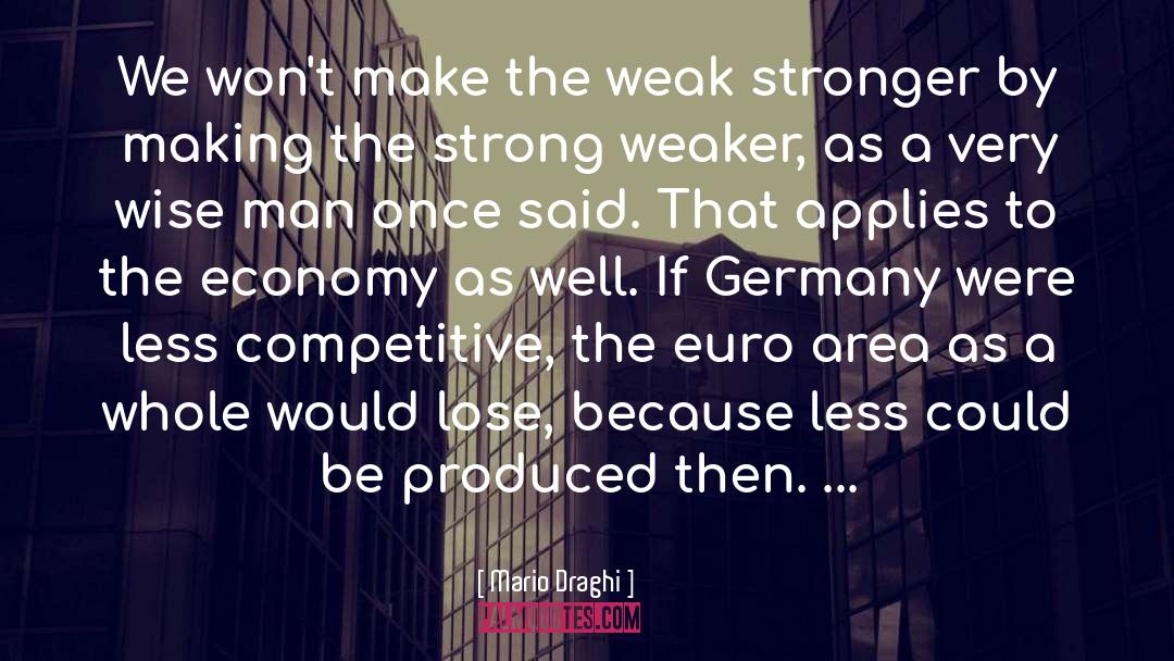 Applies quotes by Mario Draghi