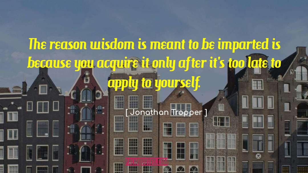 Apply Yourself quotes by Jonathan Tropper