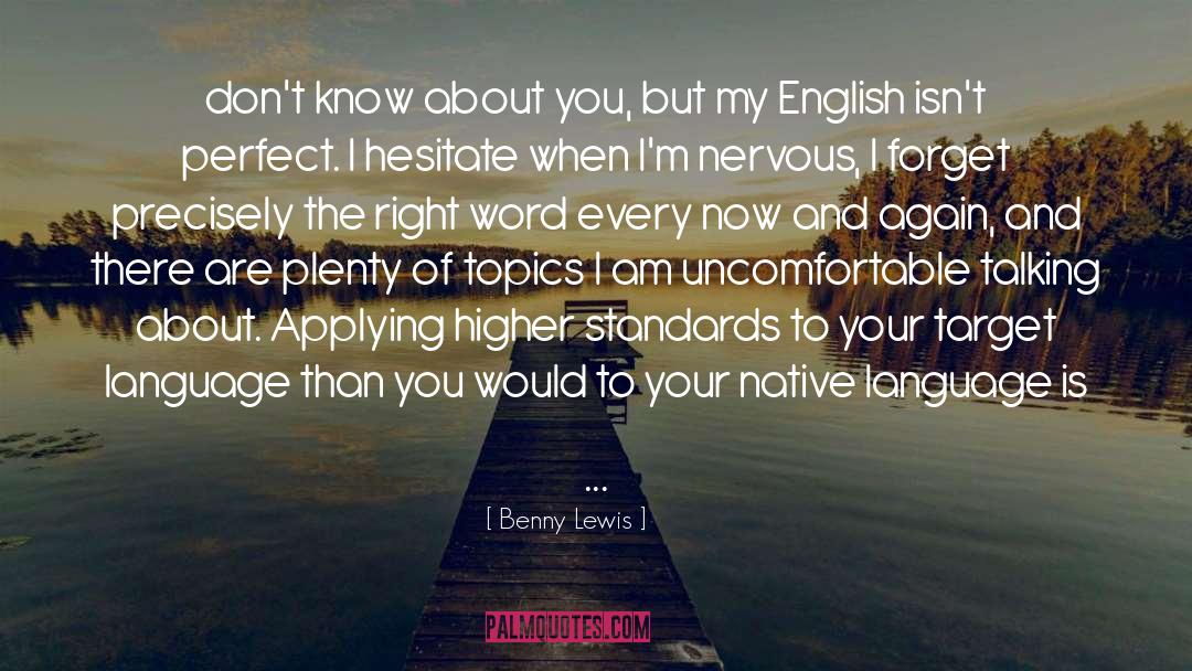 Applying quotes by Benny Lewis