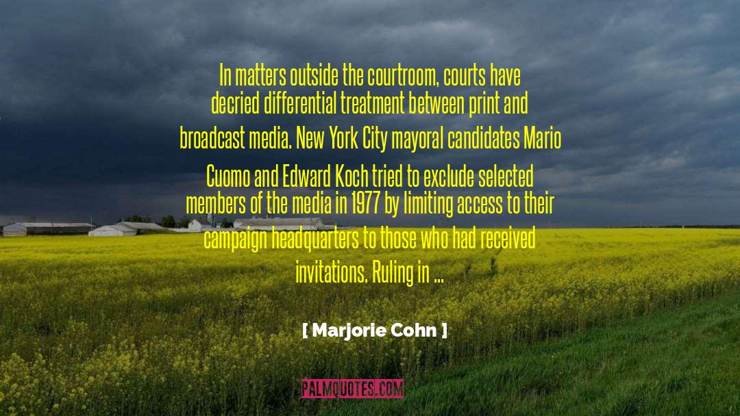 Appointing Federal Judges quotes by Marjorie Cohn