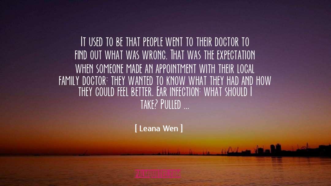 Appointment quotes by Leana Wen