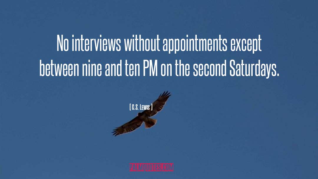 Appointments quotes by C.S. Lewis