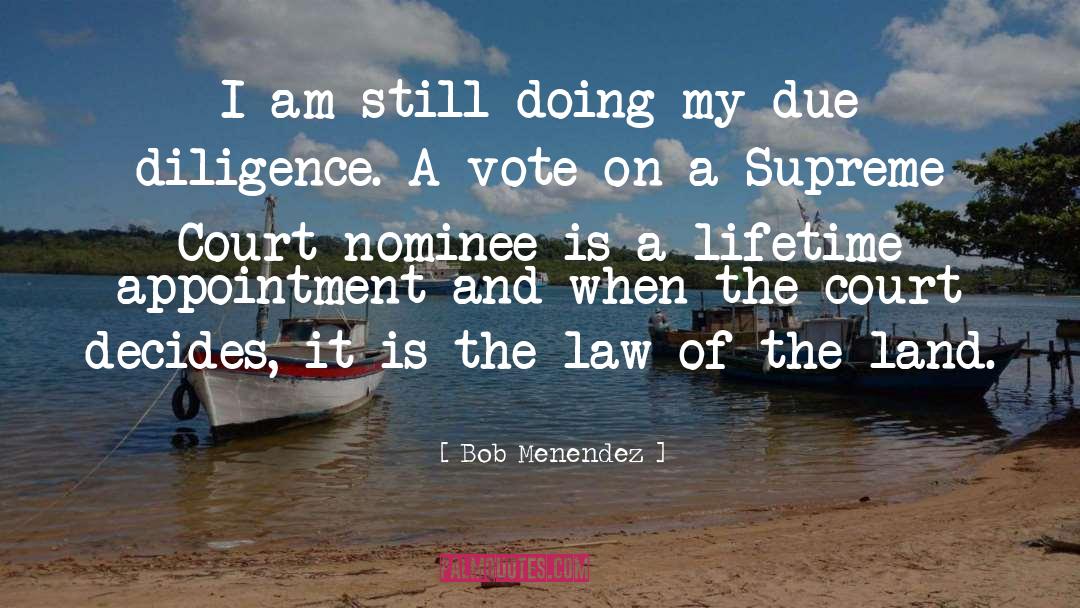 Appointments quotes by Bob Menendez