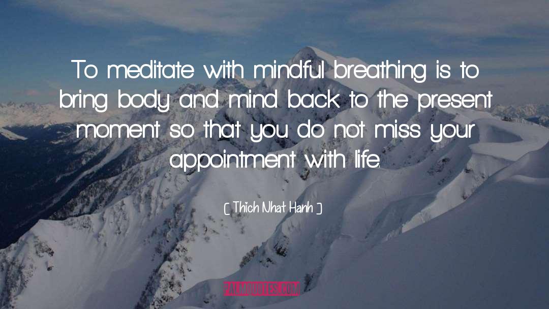 Appointments quotes by Thich Nhat Hanh