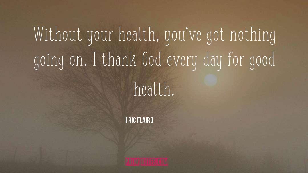 Appreciate Good Health quotes by Ric Flair