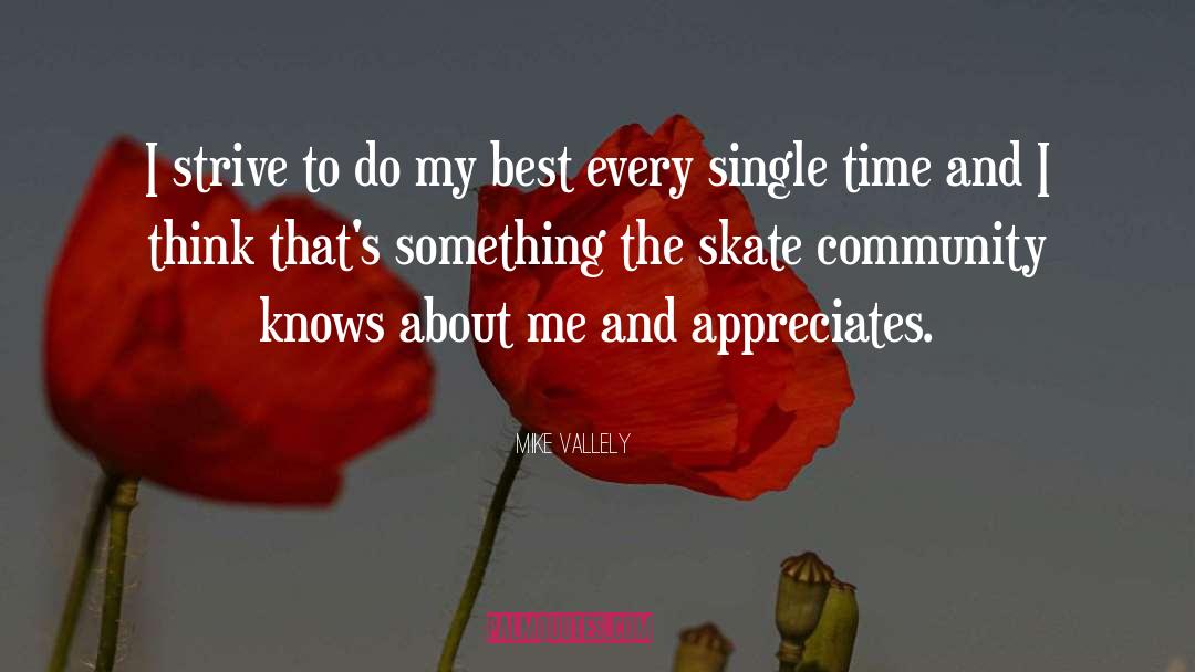 Appreciate quotes by Mike Vallely