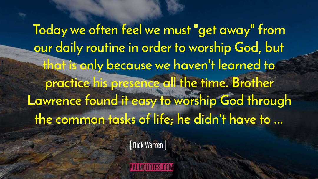 Appreciate Today quotes by Rick Warren
