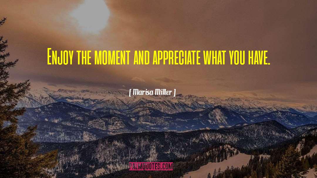 Appreciate What You Have quotes by Marisa Miller