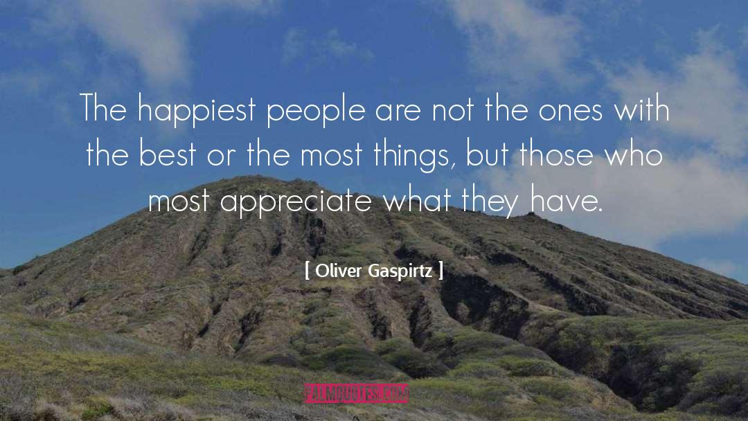 Appreciating quotes by Oliver Gaspirtz