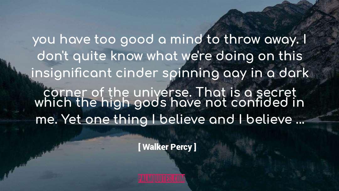 Appreciating The Universe quotes by Walker Percy