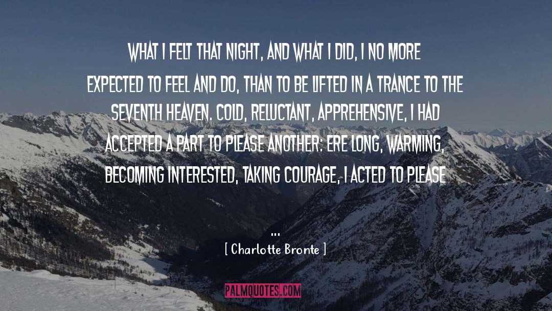 Apprehensive quotes by Charlotte Bronte