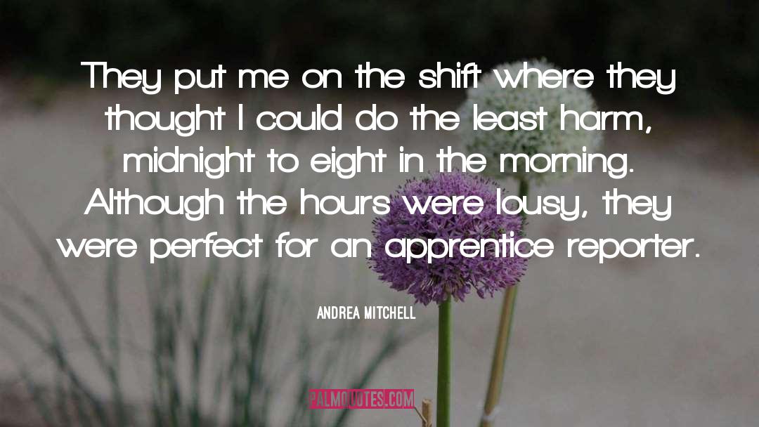 Apprentice quotes by Andrea Mitchell