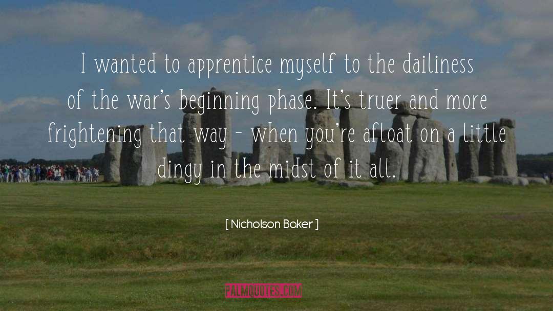Apprentice quotes by Nicholson Baker