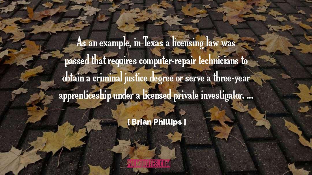 Apprenticeship quotes by Brian Phillips