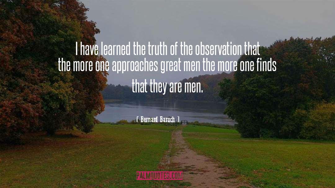 Approaches quotes by Bernard Baruch