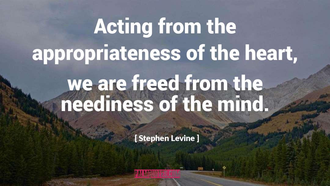 Appropriateness quotes by Stephen Levine