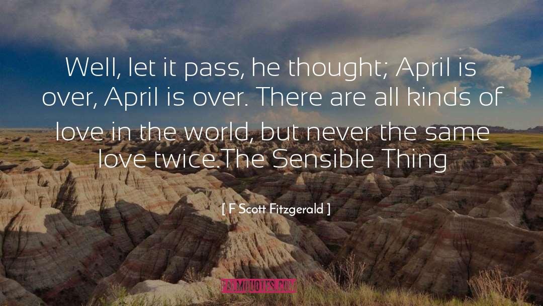 April quotes by F Scott Fitzgerald