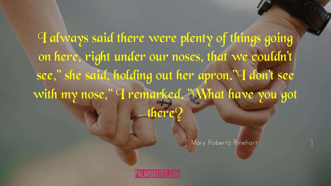 Apron quotes by Mary Roberts Rinehart