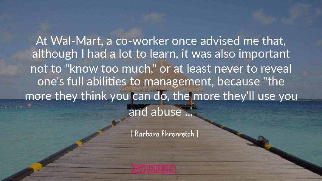 Apu Kwik E Mart quotes by Barbara Ehrenreich