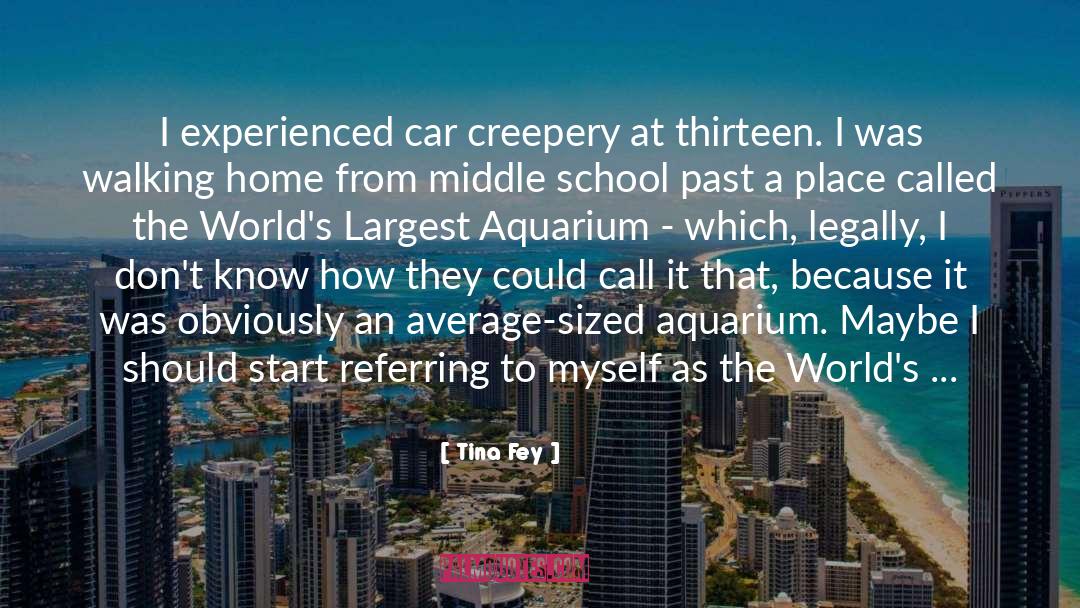 Aquarium quotes by Tina Fey