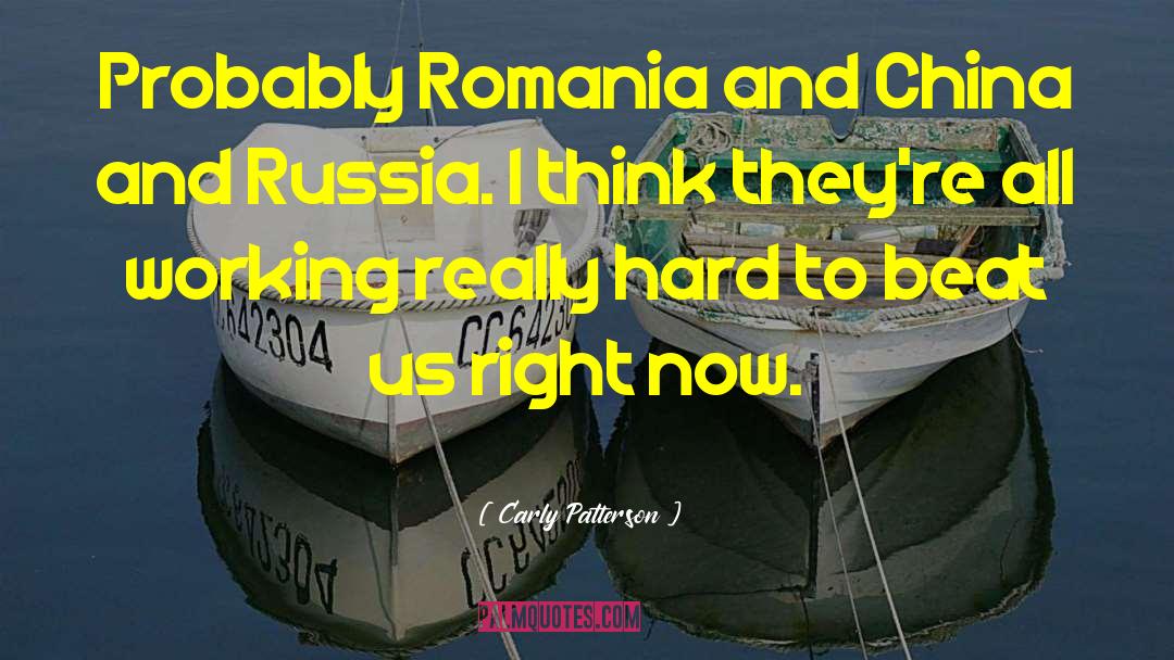 Aquavia Romania quotes by Carly Patterson