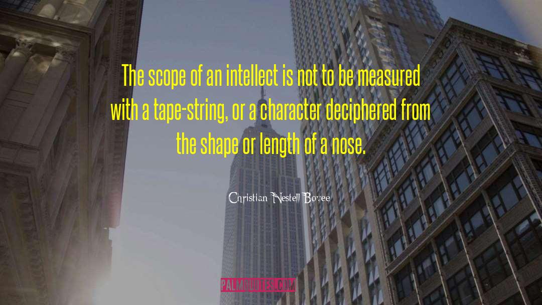 Aquiline Nose quotes by Christian Nestell Bovee