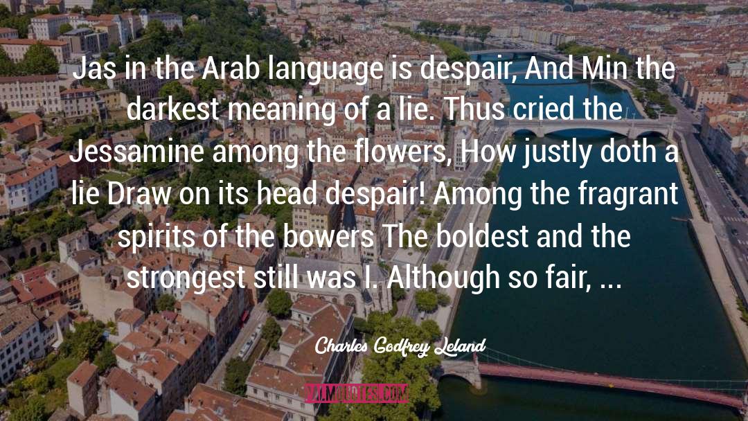 Arab quotes by Charles Godfrey Leland