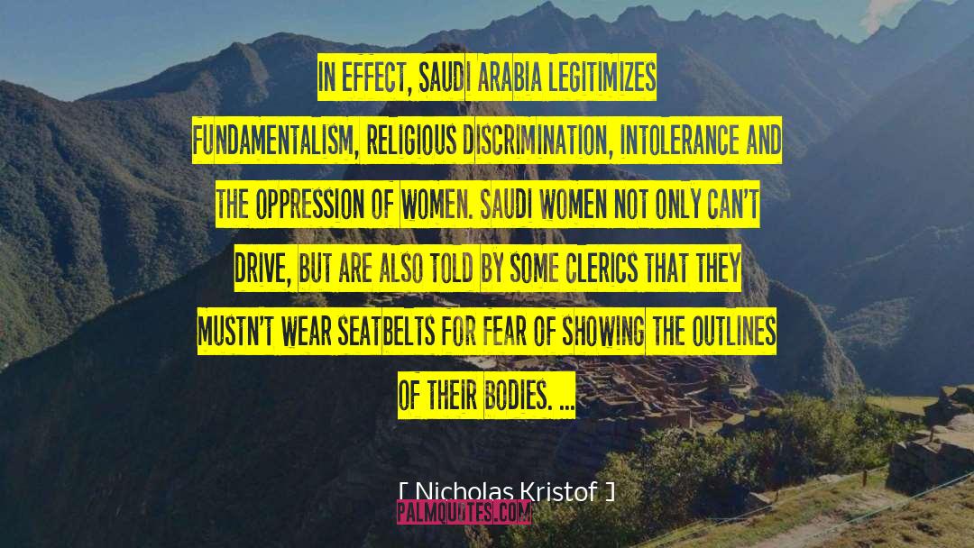 Arabia quotes by Nicholas Kristof